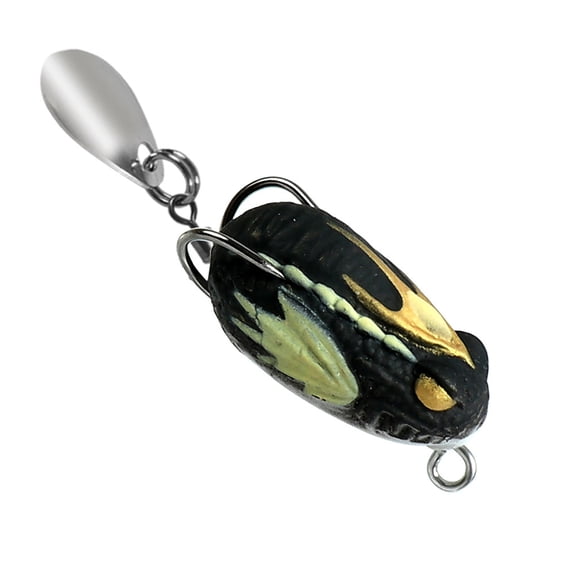 Blackfish Fishing Baits 3cm 3.2g Soft PVC Frogs Lures with Double Hook & Crankbait