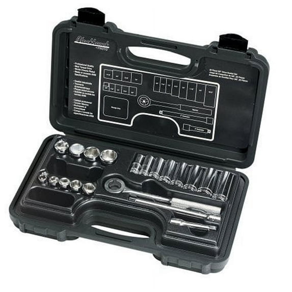 Blackhawk 3820nb 20 Piece 3/8" Drive Socket Set 6 Pt. Deep Sae