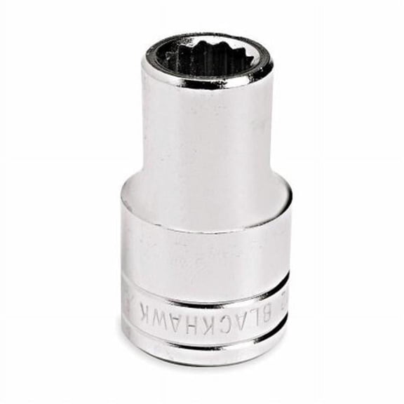 Blackhawk 578-42015M Socket, 0.5 in. Drive 15 mm. 12 Point