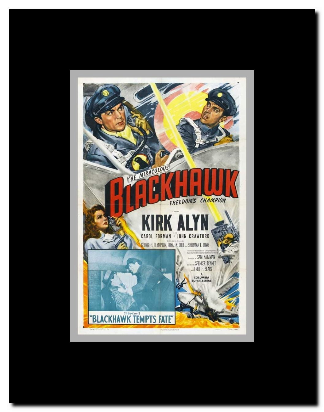 Blackhawk: Fearless Champion of Freedom Framed Movie Poster