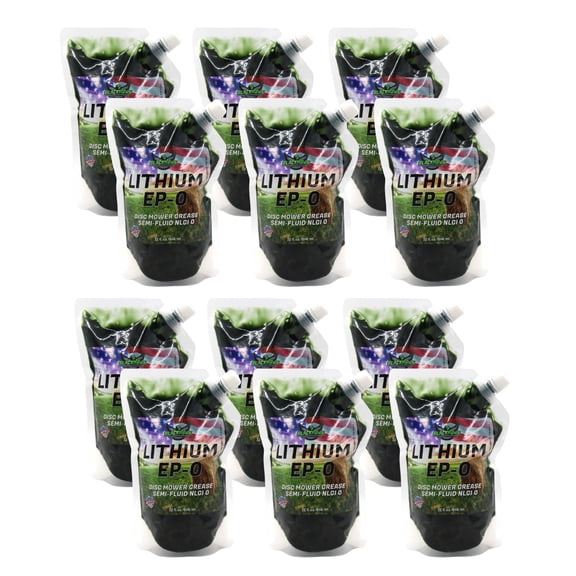 Blackhawk Performance Lithium EP0 Grease for Disc Mowers and Gear Boxes - 32 oz EZ Squeeze pouch 12 Pack