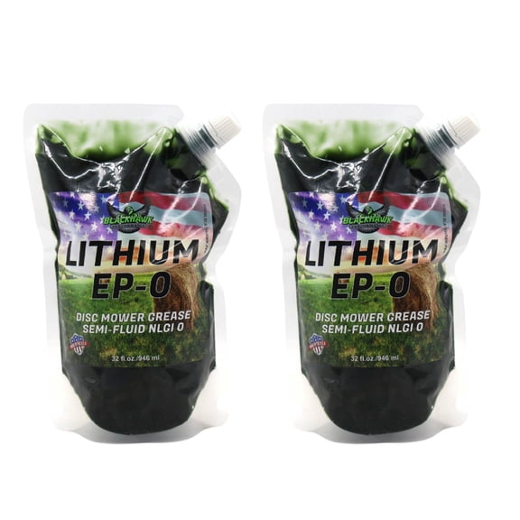 Blackhawk Performance Lithium EP0 Grease for Disc Mowers and Gear Boxes - 32 oz EZ Squeeze pouch 2 Pack