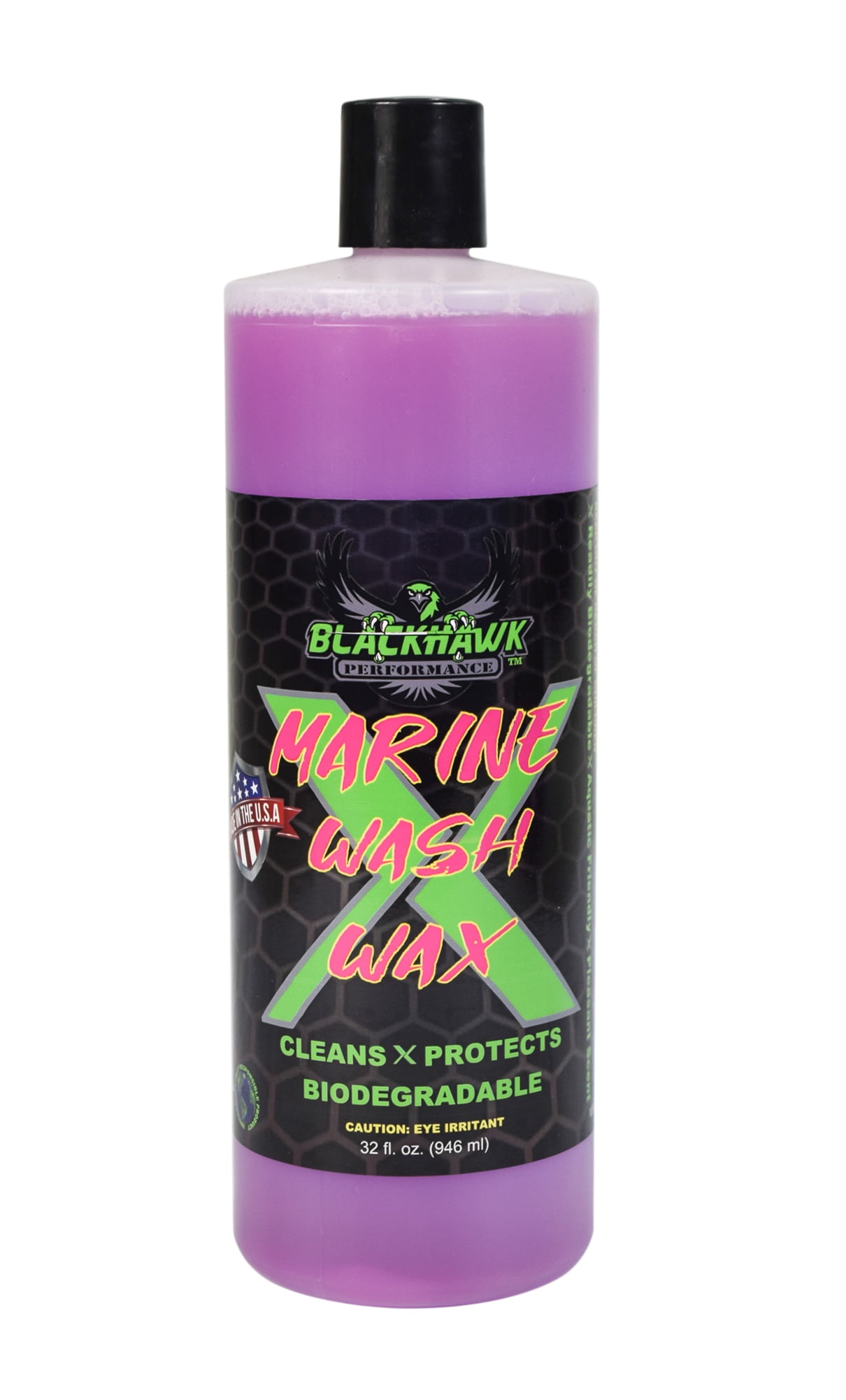 Blackhawk Performance Marine Wash X Wax Biodegradable Boat Wash 32 oz