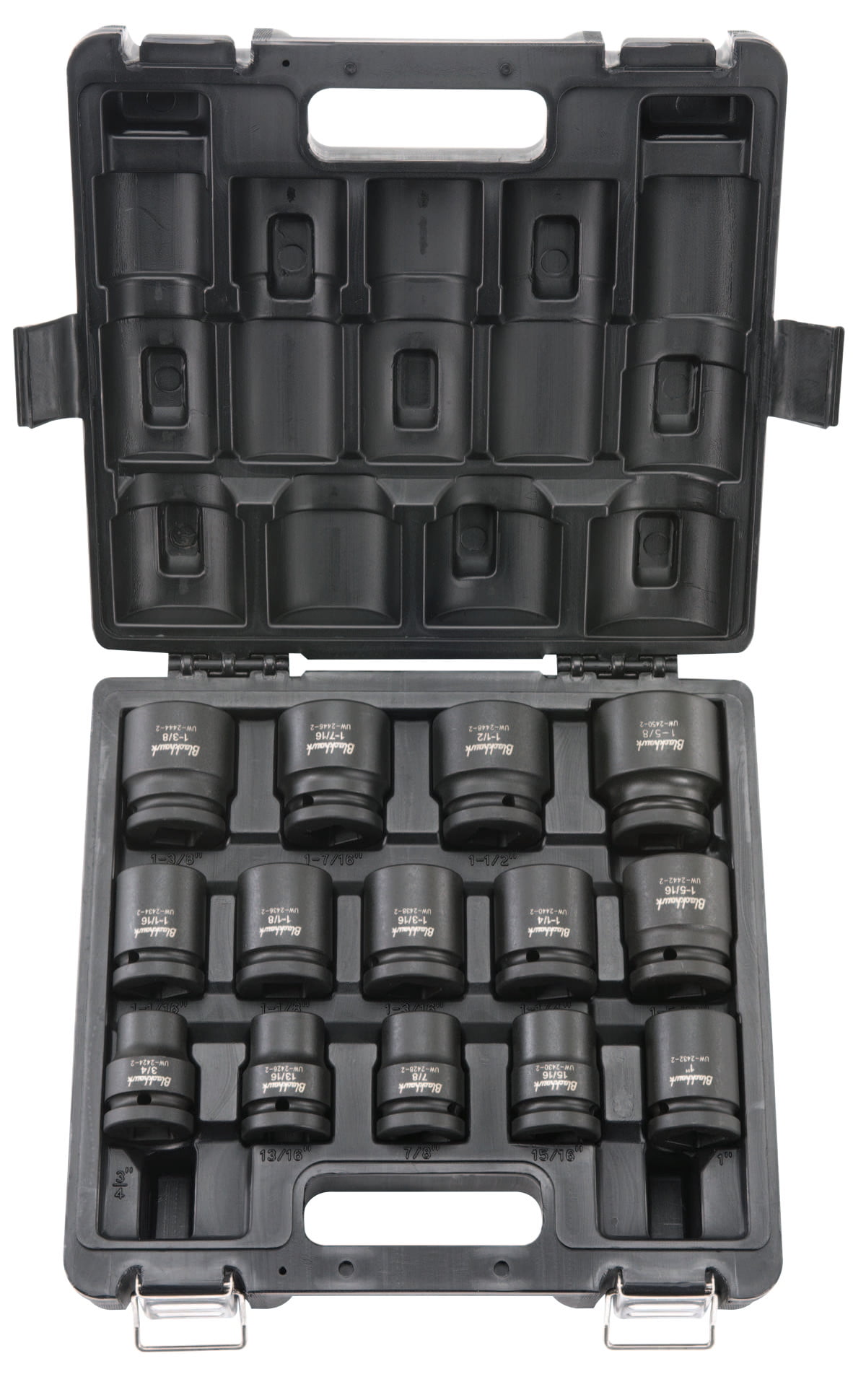 Blackhawk Standard Impact Socket Sets, 1/2 in, 6 Point, Inch