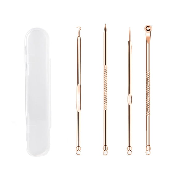 Blackhead Extractor, Pimple Remover, Stainless Steel Acne Extraction Tool Set for Blemish Removal, Comfortable and Easy to Use, Durable and Hygienic Skincare Tool with Multiple Pieces