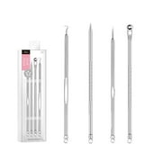 Blackhead Extractor, Pimple Remover, Stainless Steel Acne Extraction Tool Set for Blemish Removal, Comfortable and Easy to Use, Durable and Hygienic Skincare Tool with Multiple Pieces