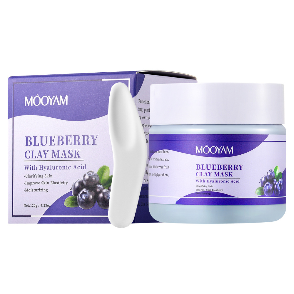 Blackhead Removal Mud Mask Cleansing Pore Shrinking Blueberry Mud Mask