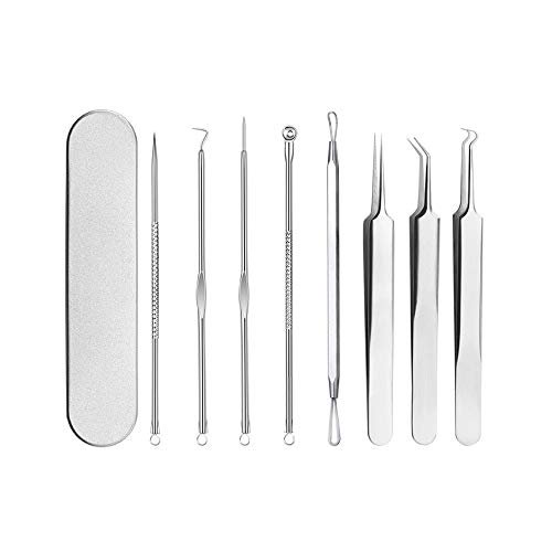 Blackhead Removal Tool Comedone Popper Acne Tweezers Ingrown Hair