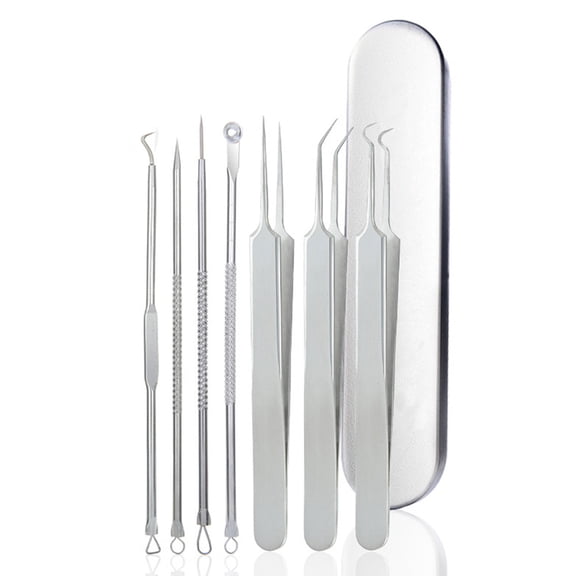 Blackhead Remover Pimple Popper Tool Kit - Stainless Pimples Comedone Extractor Removal Tool - Style 3