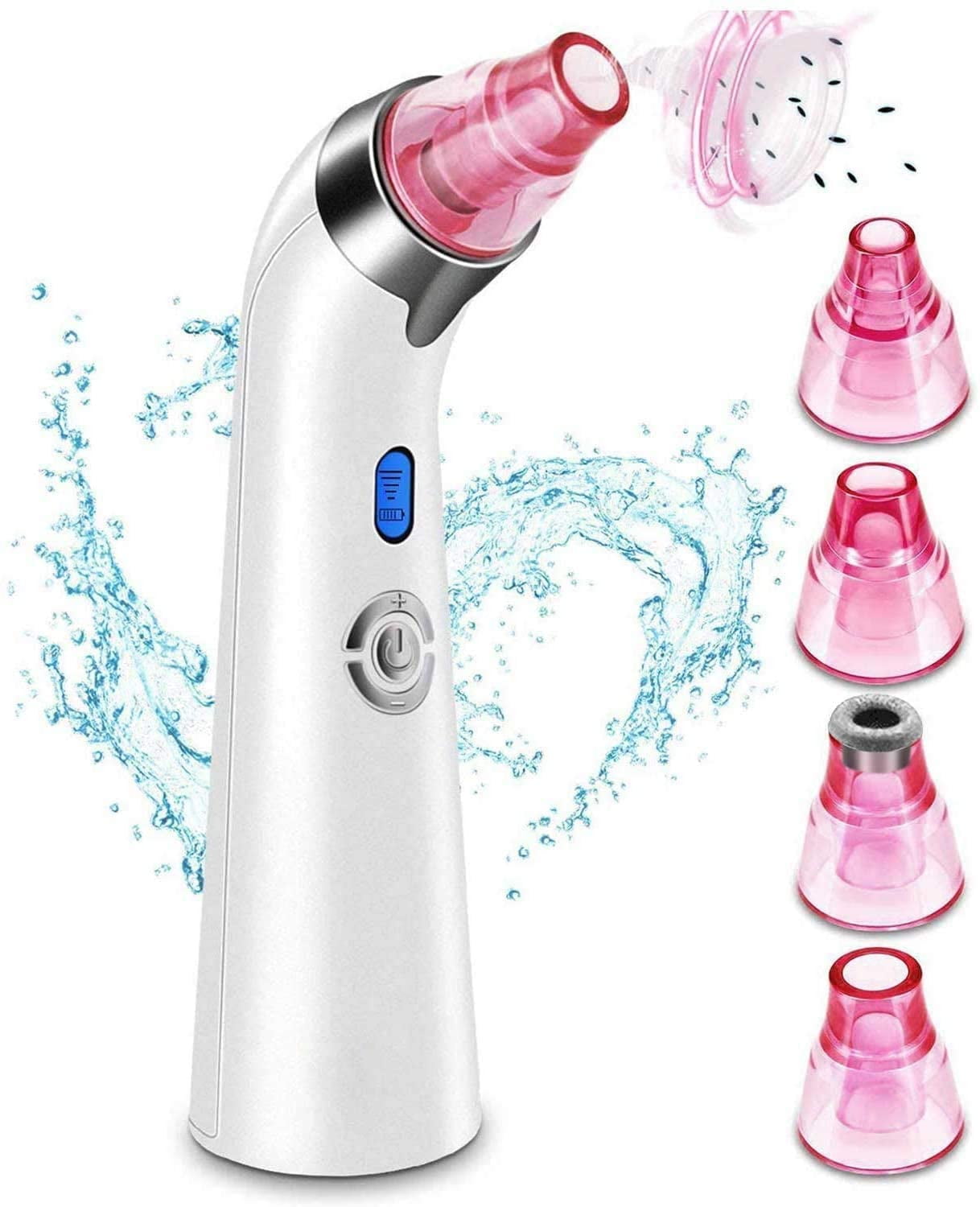 Blackhead Remover Pore Vacuum, Facial Pore Cleanser Electric Acne Comedone Extractor Kit USB