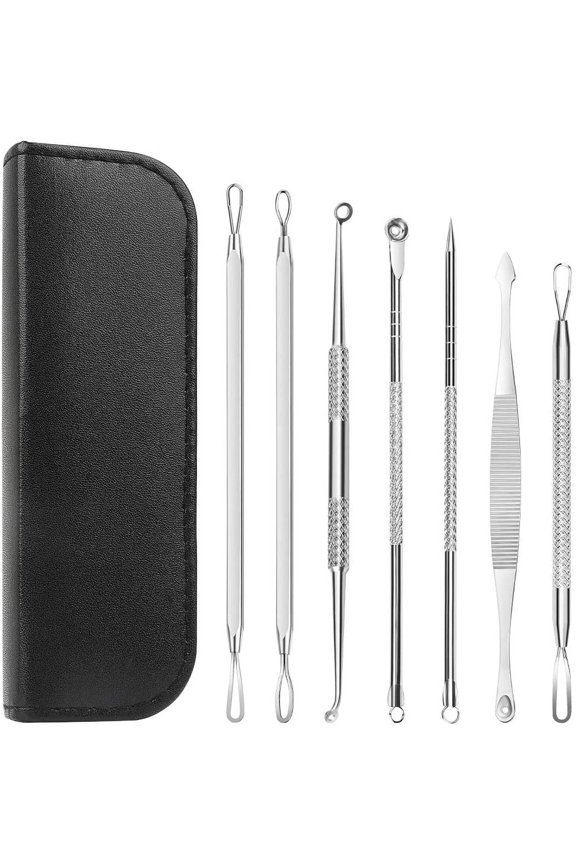 Blackhead Remover Tool Kit Pimple Whitehead Acne Comedone Extractor Tool Set Stainless Steel