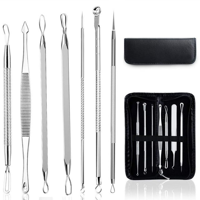 Blackhead Remover Tool, Pimple Popper Tool Kit, Blackhead Extractor