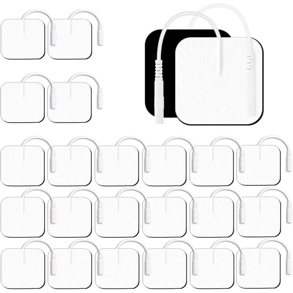 TENS/EMS Unit Replacement Pads, Self-adhesive Electrode, 2.9mm Electrode Patches for Electrotherapy, 20Pcs Reusable Adhesive Electrode Pads