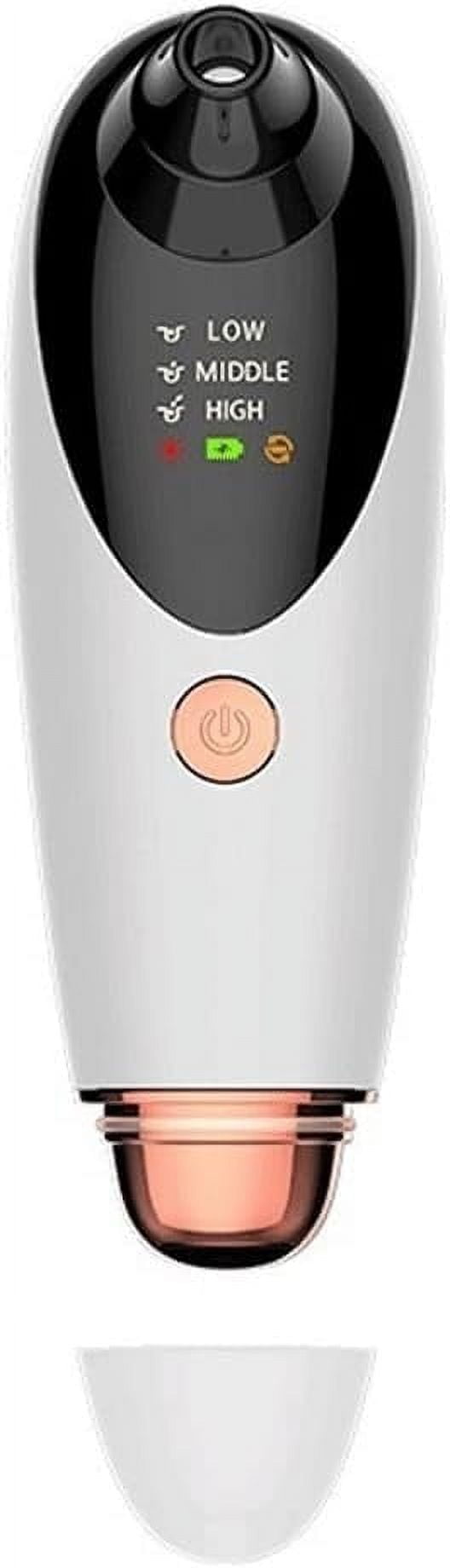 Blackhead Remover Vacuum, Facial Pore Cleaner, Electric Acne Whitehead Extractor Tool with 3 Suction Power, 3 Probes, Blackhead Remover Suction for Women & Men