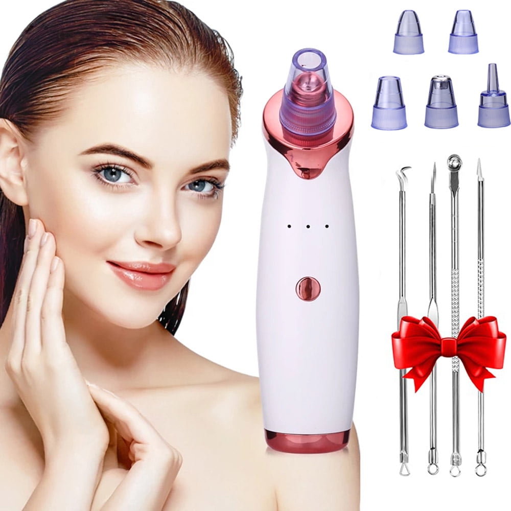 Blackhead Remover Vacuum,Upgraded Facial Pore Cleaner,Electric Acne  Comedone Whitehead Extractor Tool-5 Suction Power,Usb Rechargeable Blackhead  Vacuum Kit For Women & Me - Walmart.Com