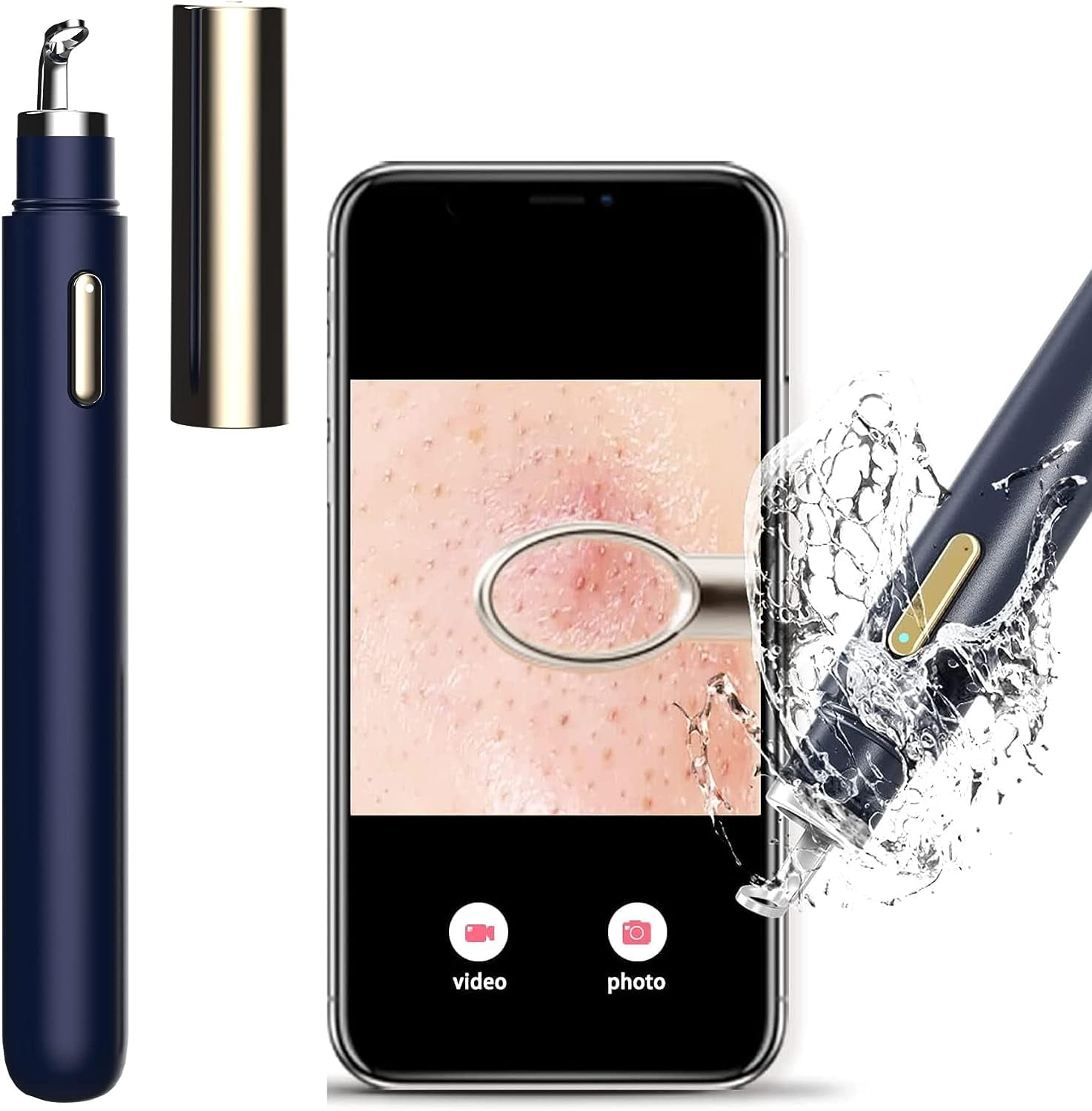 Blackhead Remover with Camera, WiFi Visual Blackhead Remover Tools with