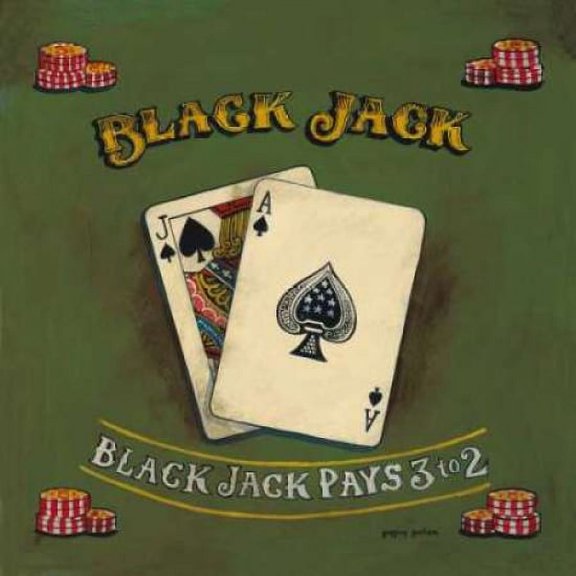 Blackjack Poster Print by Gregory Gorham (24 x 24)
