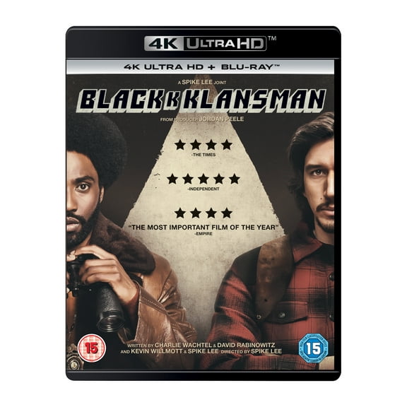 BlackkKlansman (4K Ultra HD) Ryan Eggold Corey Hawkins Robert John Burke Jasper Pkknen