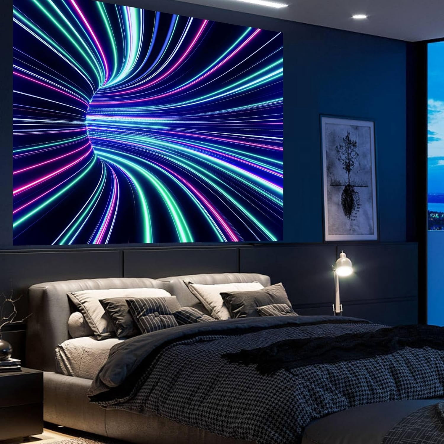 Gamer Wbackdrop Blacklight 3D Wall Decor Tapestry for Gamer Bedroom Gaming Room, 3D ...
