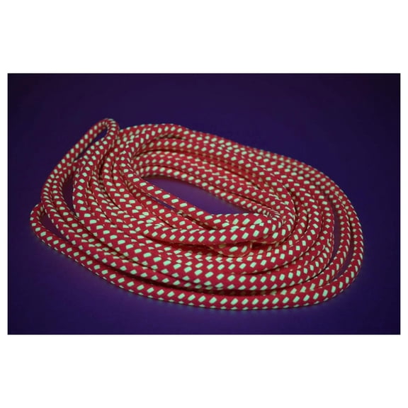 Blacklight Bicolor GloLine Luminescent Roping (-Yellow, 100 Feet)