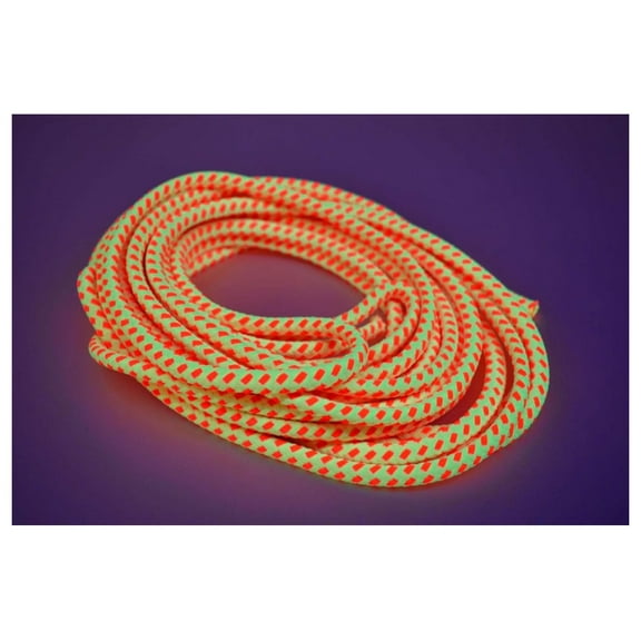 Blacklight Bicolor GloLine Luminescent Roping (Yellow Orange, 100 Feet)