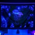 thumbnail image 1 of Blacklight Fantasy Marine Life Tapestry, Black Light Ocean Animal Tapestry, UV Reactive Colorful Jellyfish Tapestry for Bedroom Apartment Dorm Living Room Decor Wall Hanging Tapestries 60X40 inches, 1 of 3