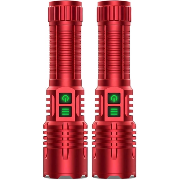 Blacklight Flashlights for Pet Urine Detection, UV Blacklight&High Lumens Flashlight Rechargeable, Zoomable Waterproof Tactical LED UV Flashlight for Resin Curing, Scorpion, Camping