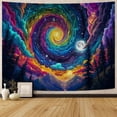 thumbnail image 1 of Galaxy Tapestry for Bedroom Trippy Starry Night Tapestries Magical Forest Trees Mountain Tapestry Wall Hanging,60Wx50H, 1 of 4