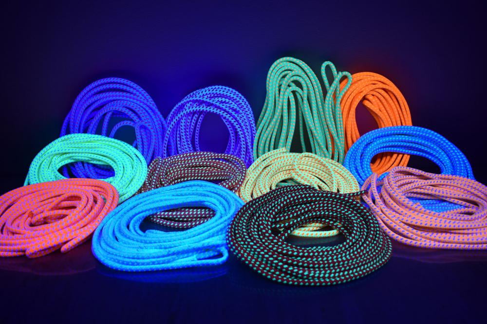 Blacklight Reactive BiColor GloLine Luminescent Rope Party Supply ...