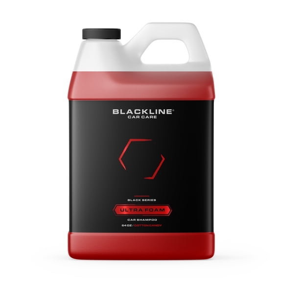 Blackline Automotive Extreme Foaming Car Shampoo - Extreme Ultra Foam Perfect for Ceramic Coatings - Compatible with Foam Cannon for Pressure Washer (64 Fl Oz, Cotton Candy)