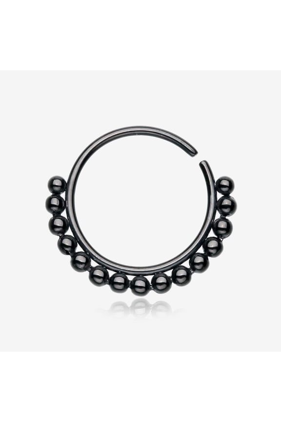 Blackline Bali Beads Spherule Bendable Hoop Ring