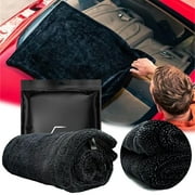 Blackline Drying Towel XL 1300 GSM Premium Microfiber Car Detailing Towel, Streak-Free Quick Dry Super Absorbent 24x36 In for Cars Trucks RV, Loop Technology 6x Water Absorption, No Scratches