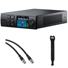 Blackmagic Design 2110 IP Converter 3X3G Bundle with Pearstone 50' SDI Video Cable and 10-Pack Straps