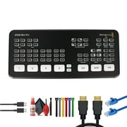 Blackmagic Design ATEM Mini Pro HDMI Live Stream Switcher | 4-Input Video Mixer with USB-C & Ethernet | For Streaming, Podcasting & Live Events SWATEMMINIBPR + Cat5e Ethernet + Video Cable + More
