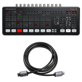 Blackmagic Design ATEM SDI Extreme ISO Live Production Switcher, Bundle with Gold Series 6' HDMI 2.0 Cable with Ethernet
