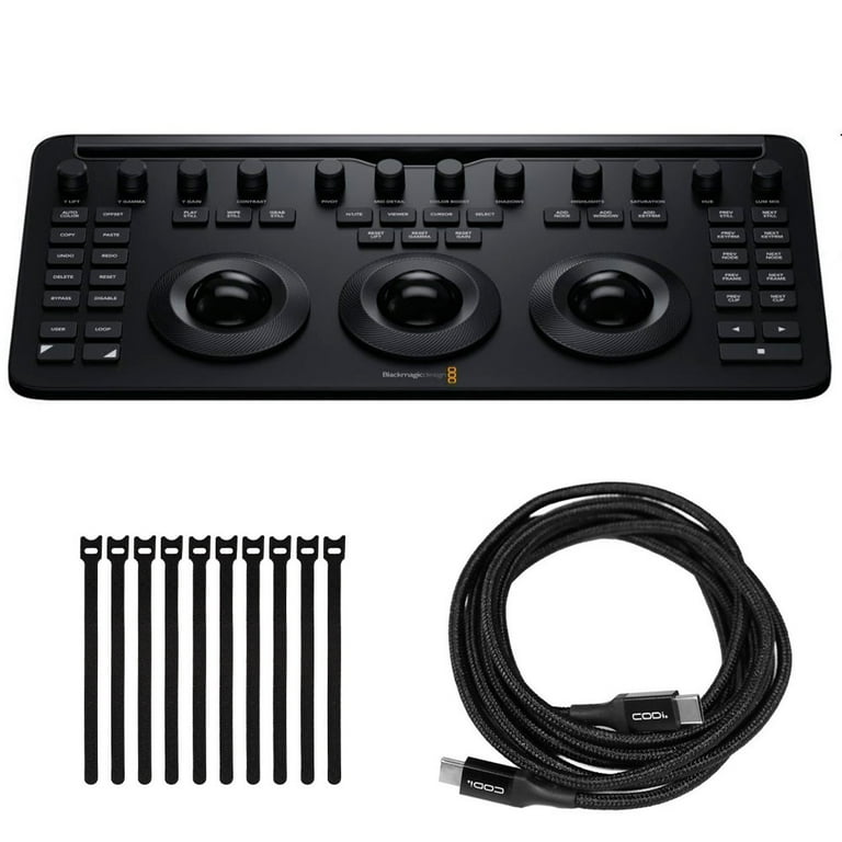 Blackmagic Design DaVinci Resolve Micro Color Panel (Black) Bundle