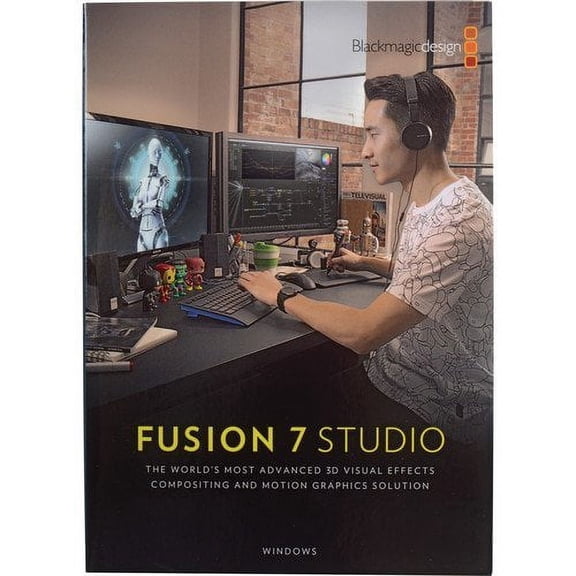Blackmagic Design Fusion 9 Studio Software for Mac and Windows (License Dongle, Electronic Download)