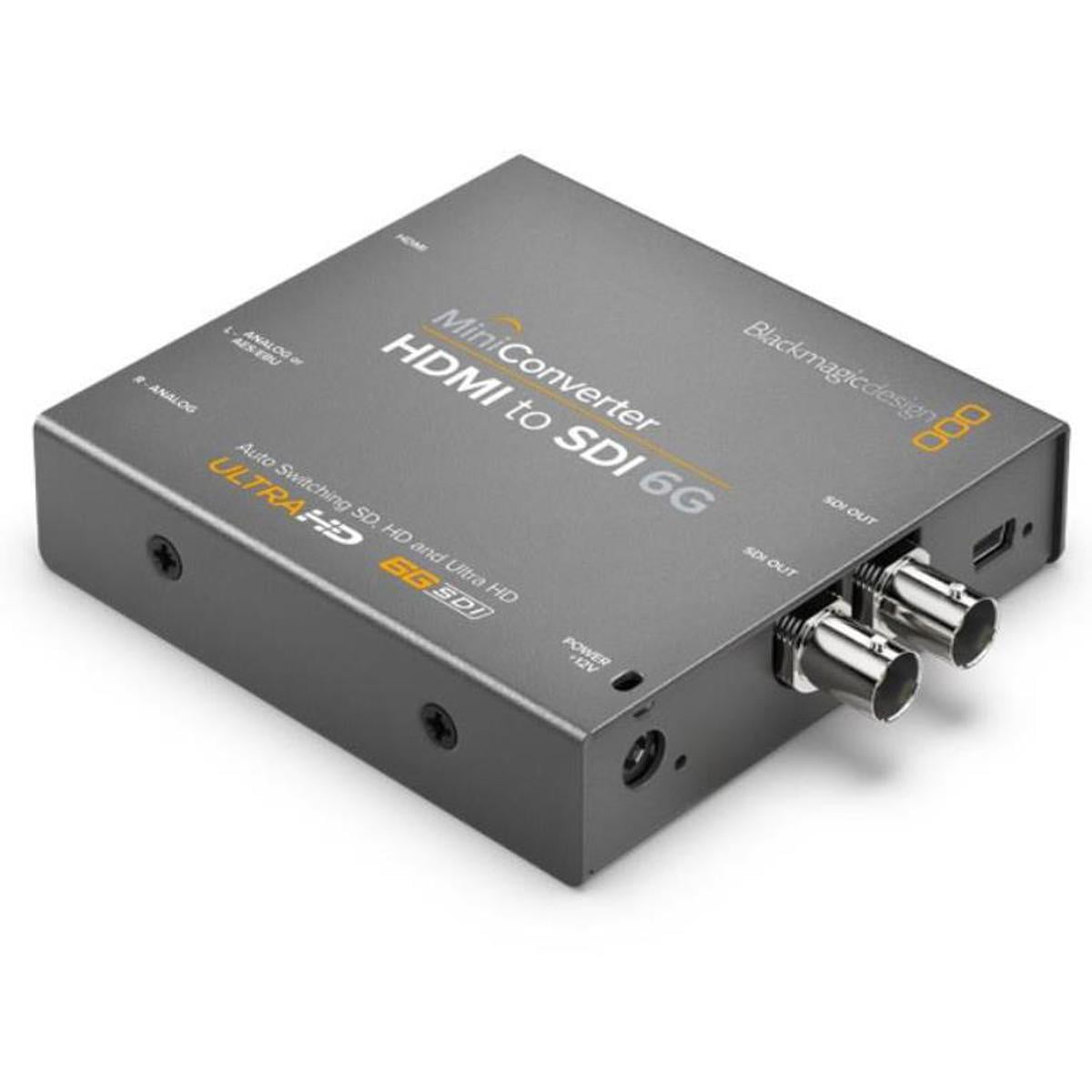 分配器・切替器 Blackmagic Mini Converter HDMI to SDI 6G Blackmagic Design HDMI to SDI 6G Mini Converter - Walmart.com