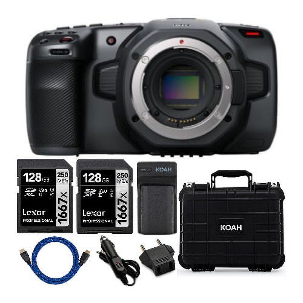 Blackmagic Design Pocket Cinema Camera 6K (Canon EF) with Blackmagic Design Pocket Cinema Camera 6K (Canon EF) with