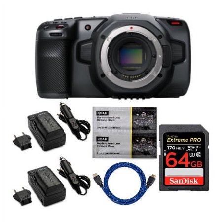 Blackmagic Design Pocket Cinema Camera 6K (Canon EF) with Accessory Bundle