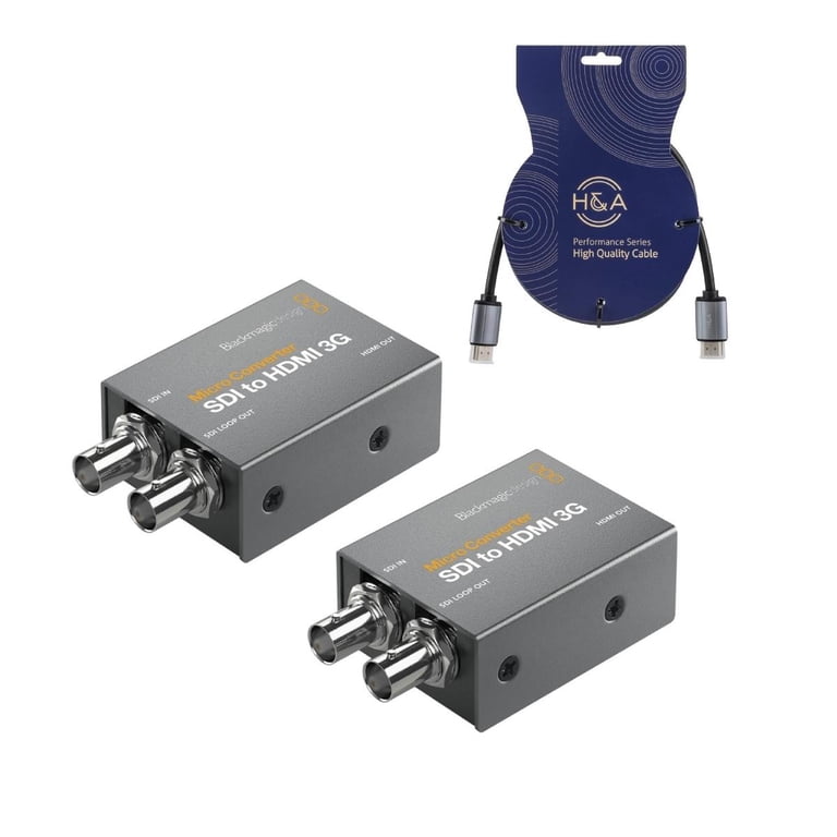 Blackmagic Design SDI to HDMI 3G Micro Converter 2-Pack - Walmart.com