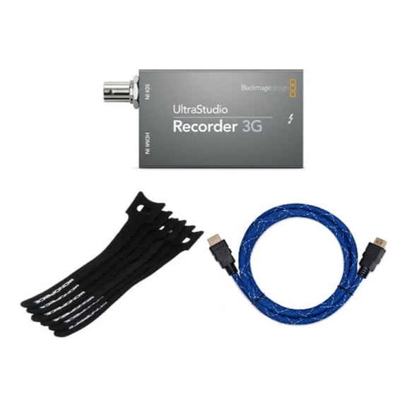 Blackmagic Design UltraStudio 3G Recorder with Accessory Bundle