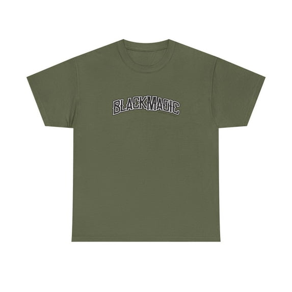Blackmagic Shortys Griptape Muska 90s 00s Vintage Classic Skate TShirt Print - Military Green / M