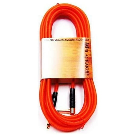 Blackmore Pro Audio 10 ft. Straight Dual Male Shielded Instrument Cable - Black - 10 ft.