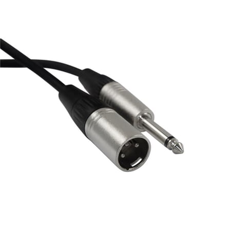 Blackmore Pro Audio BA-QXM6 6 ft. Premium Male XLR to Male Mono TS Audio Cable