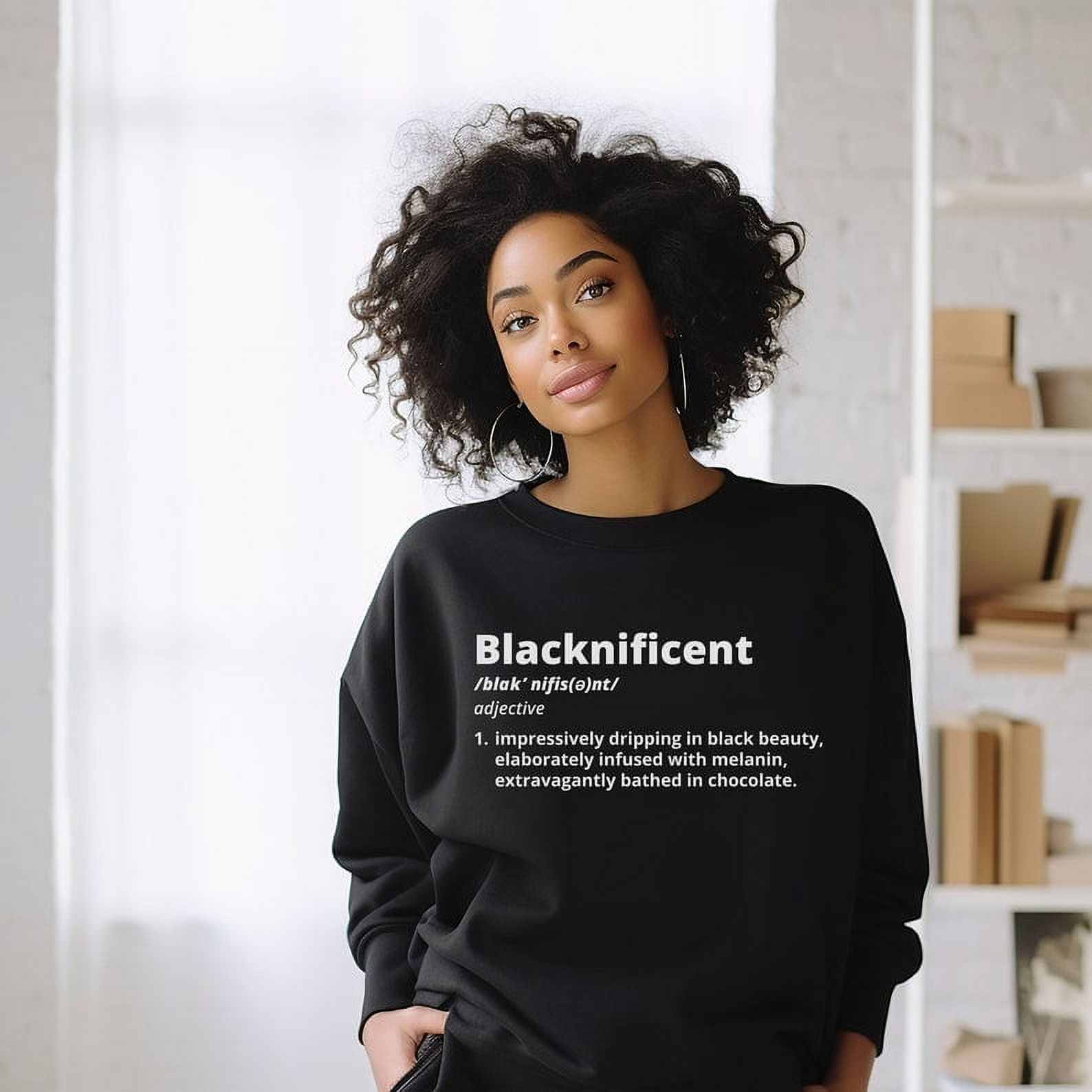Blacknificient Black History Month Hoodie - Unisex Comfort Fit, Printed In USA