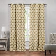 thumbnail image 1 of Blackout 365 KRISTIN 12793D=12 Grommet Blackout Curtains - Window Curtain Panel Set - Geometric Print - 2 Panels - 37"W x 84"L - Beige, 1 of 1