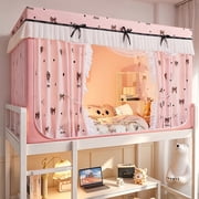 Blackout Bed Curtain Mosquito Net for Dorm Bunk, Full Wrap Privacy Screen