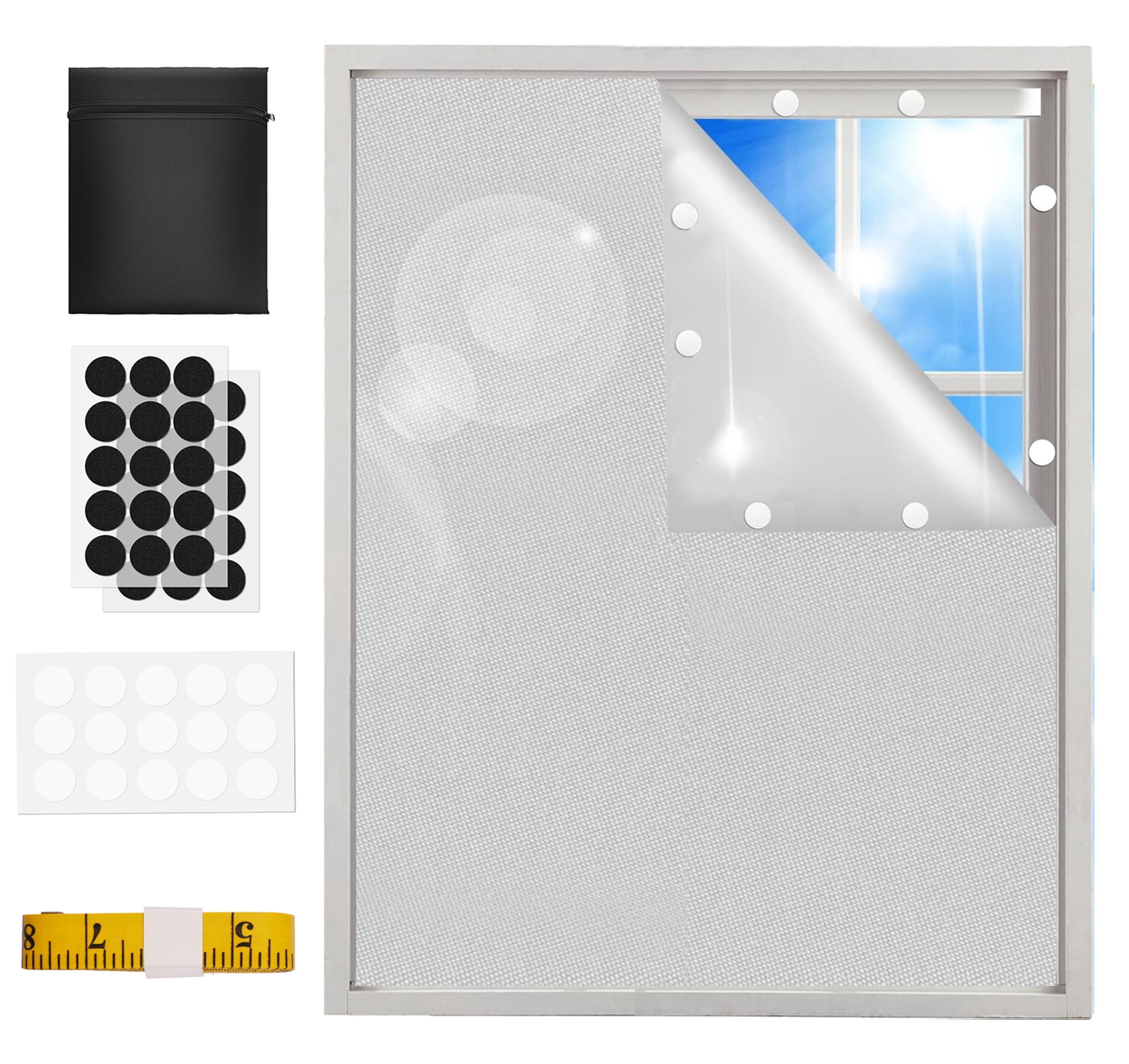 Temp Window Panel Blackout Blinds 59