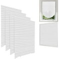 thumbnail image 1 of Blackout Blinds for Indoor Windows Cordless No Drill Easy Install Cut Size Pleated Paper Blinds Temporary Shades for Window of Nursery, Bedroom, Bathroom, Kitchen, Office, Door (White-24"x60"), 1 of 9